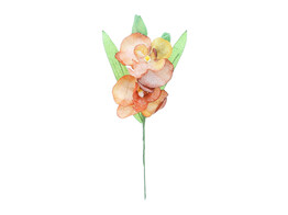OTL Orchidee 2 bloemen groen/bordeaux/goud