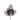 Rose  Shiny  Samt mit 3 Blattern KM lavendelgrau