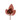 Rose  Shiny  Samt mit 3 Blattern KM lachsrosa