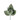 Rose  Shiny  Samt mit 3 Blattern KM smokey green