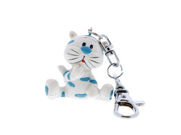 Tiger  Streep  keyring turqoise