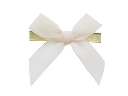Noeud avec clip satin 6x6cm