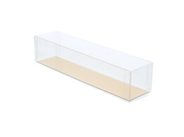 Cello box 210 x 45 x 45 x 45 mm with gold cardboard   Z33