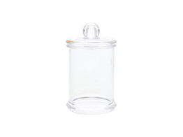 Plexi cylinder pot with lid