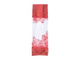 Soufflet zak 90 x 60 x 320 mm  Rose  rood