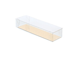 Cello rectangular box 10 cm with gold cardboard       Z57