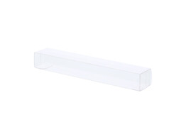 PET rectangular box 15 x 2 5 x 2 cm without gold cardboard      Z128