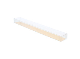 Cello rectangular box 25 cm with gold cardboard     Z59
