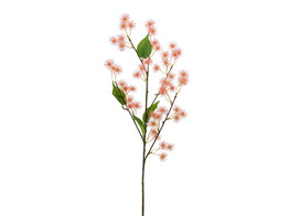  Ricinus  branch with spiky flowers 78 cm salmon