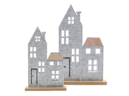 Dubbel huis in vilt deco S/2