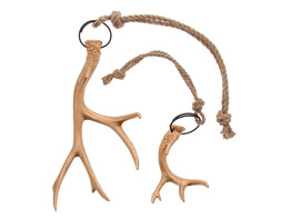 Deco pendentif bois de cerf S/2