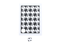 Sticker 4 cm voetbal