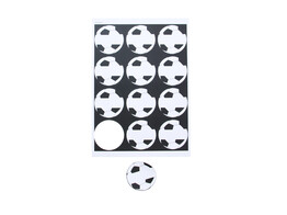 Sticker 6 35 cm voetbal
