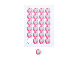 Sticker bear  Tutti  fuchsia