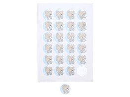 Sticker bear  Tutti  light blue