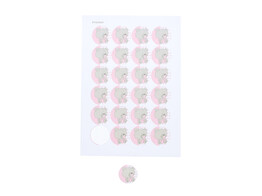Sticker bear  Tutti  light pink
