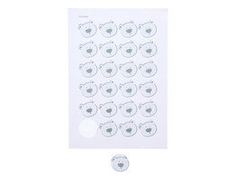 Sticker bear dotted grey