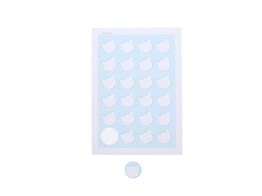 Sticker bear dotted light blue