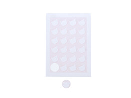 Sticker bear dotted light pink