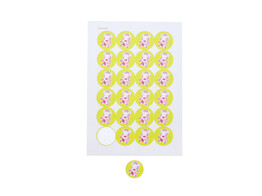 Sticker 4 cm Punda lime