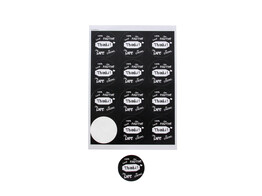 Sticker 6 35 cm  Thanks  black