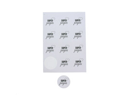 Sticker 6 35 cm papa  Papion 