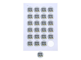 Sticker 4 cm  Metal  Super Papa