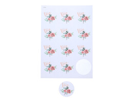Sticker 6 35 cm  Rosie  with love