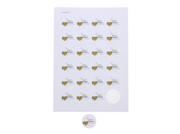 Sticker 4 cm  Golden Heart  super MAMAN