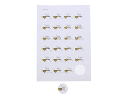 Sticker 4 cm  Golden Heart  liefste MAMA