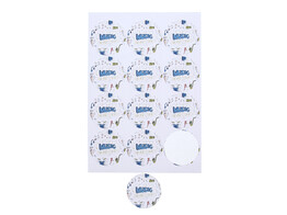 Sticker 6 35 cm  Music 