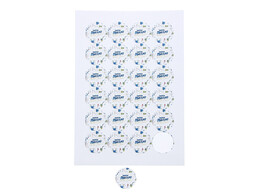 Sticker 4 cm  Music  Tofste Meester