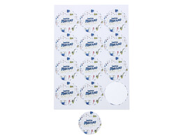 Sticker 6 35 cm  Music  Tofste Meester