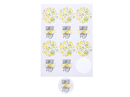 Autocollant 6 35 cm  Lemons  squeeze the day