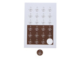 Sticker 4 cm  Lines  It s always coffee time
