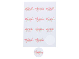 Sticker 6 35 cm  Fleur  la meilleure maman
