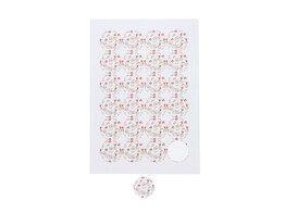 Sticker 4 cm  Fleur 