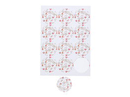 Sticker 6 35 cm  Fleur 