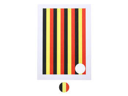 Sticker 4 cm bear Belgian flag