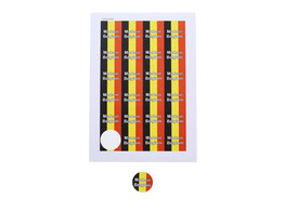 Sticker 4 cm  Made in Belgium 