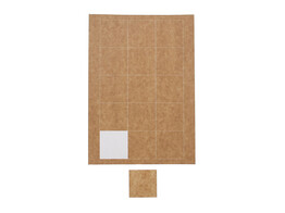 Sticker square on A4 55 x 55 mm kraft