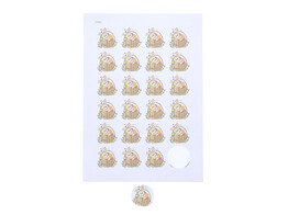 Autocollant 4 cm  Bunny Basket 
