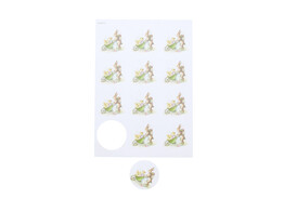 Sticker 6 35 cm  Retro Rabbit 
