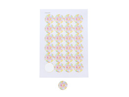 Autocollant 4 cm  Gekko design  Joyeuses Paques