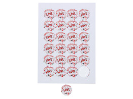 Sticker 4 cm  Sparkling Love 