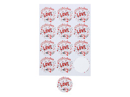 Sticker 6 35 cm  Sparkling Love 