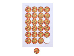 Autocollant 4 cm  Autumn fruit  vert