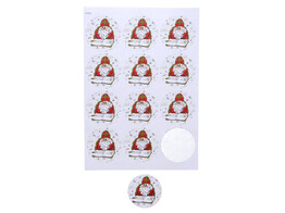 Sticker 6 35 cm Sint Vintage  Book 