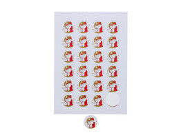 Autocollant 4 cm Saint  Wave  avec cheval