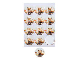 Sticker 6 35 cm vos  Roka 
